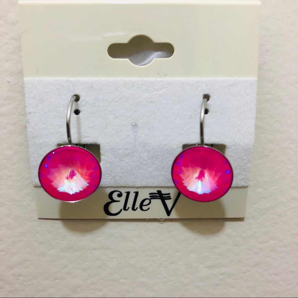 New Acrylic Earrings! Pink!